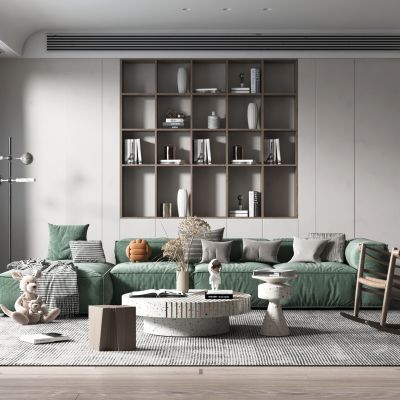 现代轻奢风格客厅