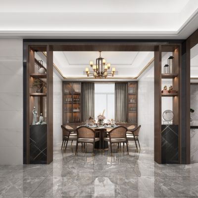 新中式家居餐厅