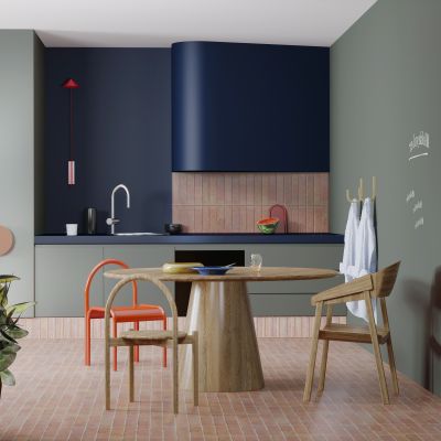 北欧简约轻奢风格餐厅厨房