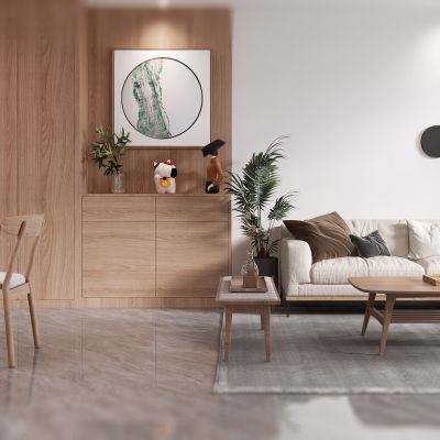 日式客餐厅，客餐厅，原木客餐厅，