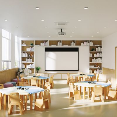 读书室，教室，幼儿园