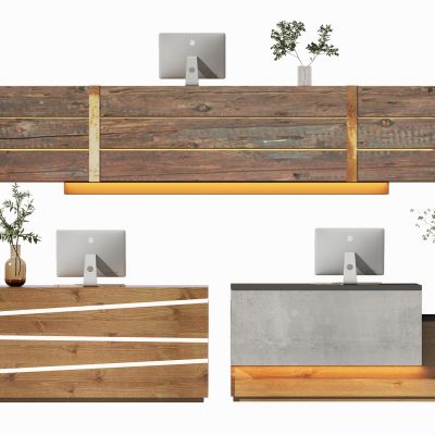 新中式接待台 前台