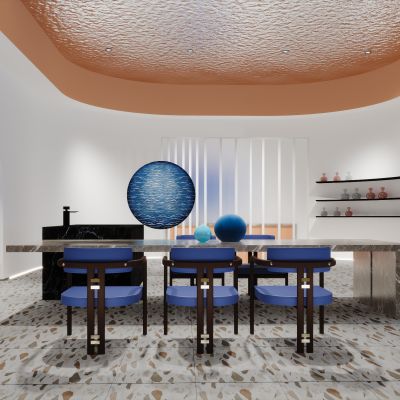 现代售楼处休闲区