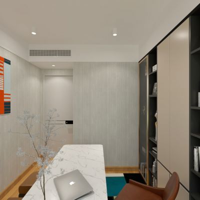 样板间现代书房01