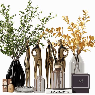 现代花瓶摆件3D模型