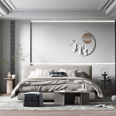 现代简约风格主卧室  父母房