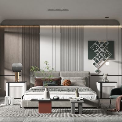 现代简约风格主卧室  父母房