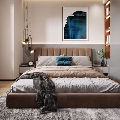 现代卧室，卧室，