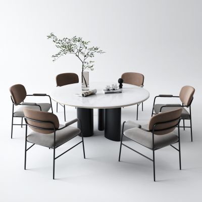 现代餐桌 圆桌