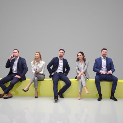 坐着的人办公人物