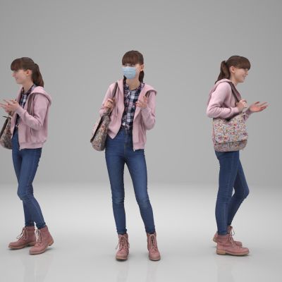 时尚人物年轻人写实人物