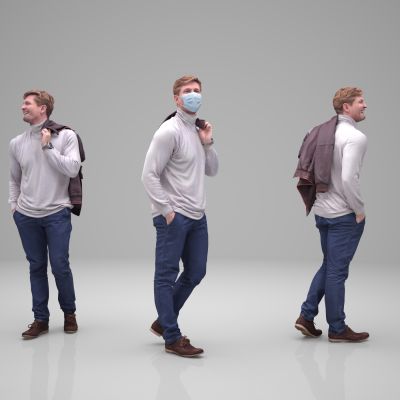 时尚人物年轻人写实人物