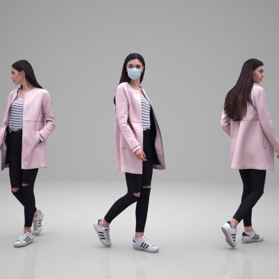 时尚人物年轻人写实人物