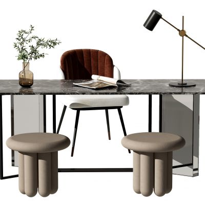 现代书桌椅组合