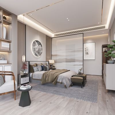 新中式卧室