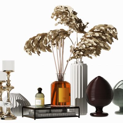 现代花瓶摆件3D模型