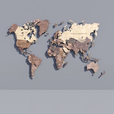 墙饰挂画世界地图