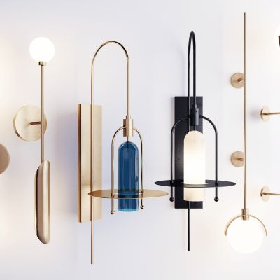 现代轻奢金属壁灯