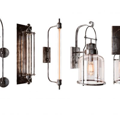 工业风铁艺金属壁灯