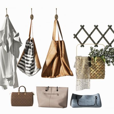 现代玄关衣服挂件