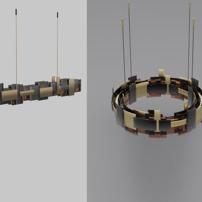 轻奢不锈钢灯具