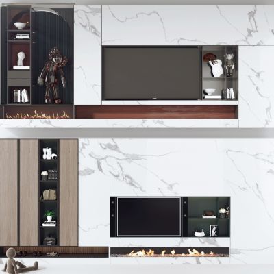 现代电视背景墙