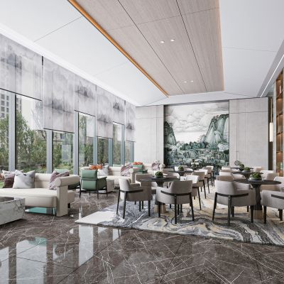 新中式售楼洽谈区