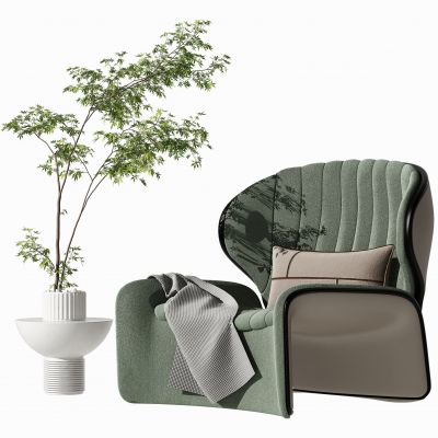 现代椅子茶几组合