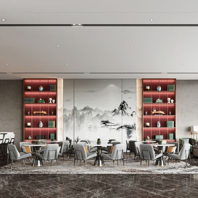 新中式售楼接待区