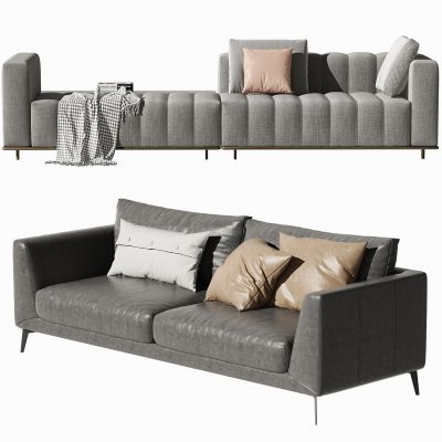 现代多人沙发