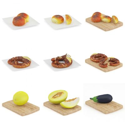 面包点心，食物摆件饰品