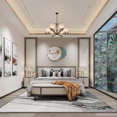 新中式卧室