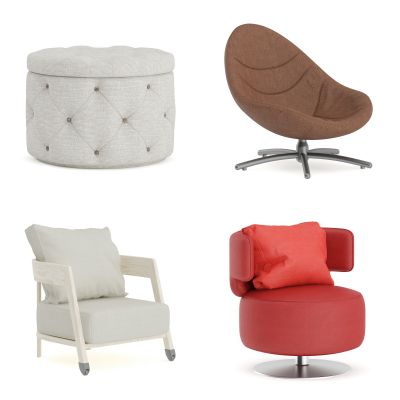 现代单椅，凳子