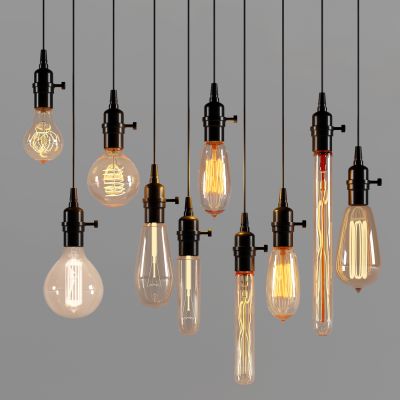 工业风玻璃灯泡吊灯