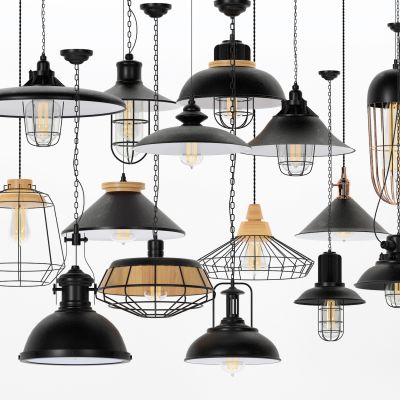 工业风金属吊灯，防爆灯工矿灯