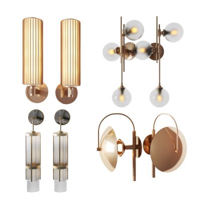 现代轻奢球形玻璃壁灯