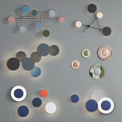 现代圆形多头壁灯