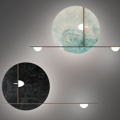 新中式圆形壁灯