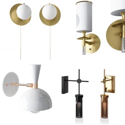 现代轻奢金属壁灯