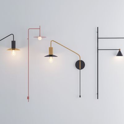 现代工业风金属壁灯