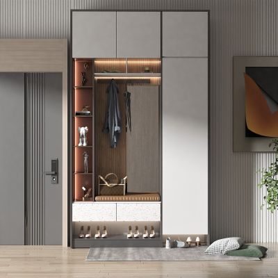 现代风格鞋柜,入户密码防盗门