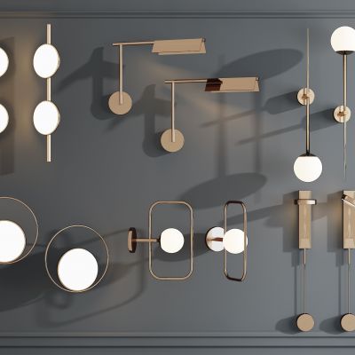 现代轻奢金属壁灯