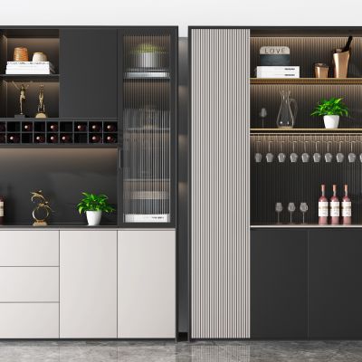 现代多功能酒柜