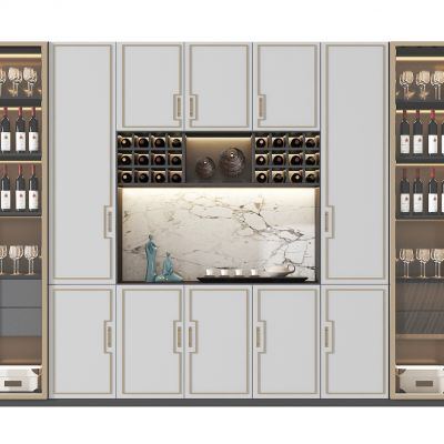 新中式轻奢酒柜