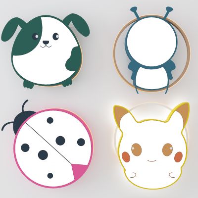 现代儿童动物造型壁灯