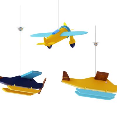 现代飞机儿童吊灯