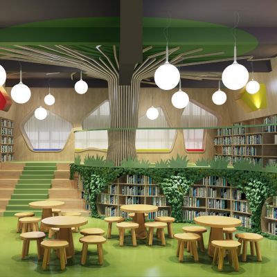 现代儿童图书室