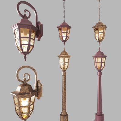 欧式铁艺，户外路灯