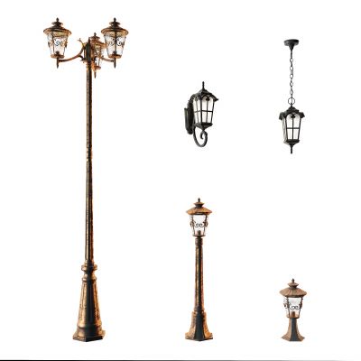 欧式铁艺户外路灯