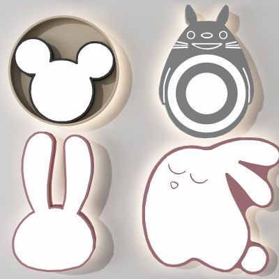 北歐兒童卡通動(dòng)物造型壁燈